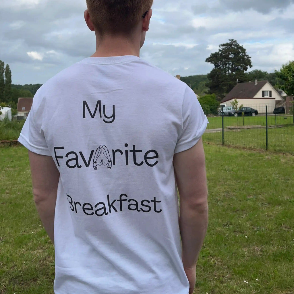 T-shirt "My favorite breakfast" Unisexe