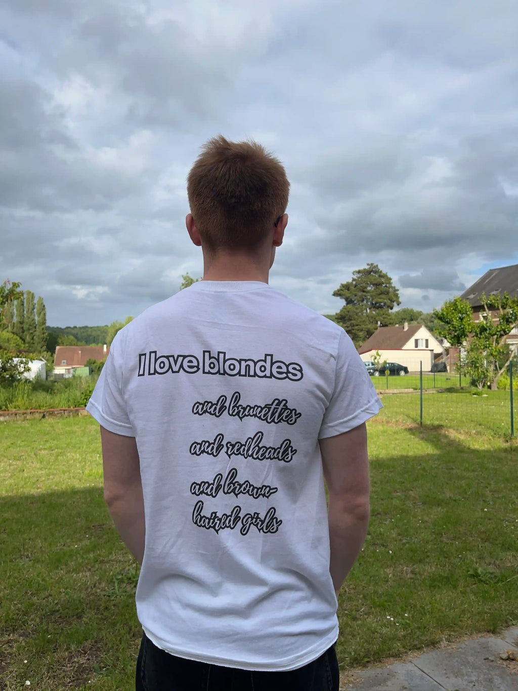 T-shirt "I love blondes" Unisexe