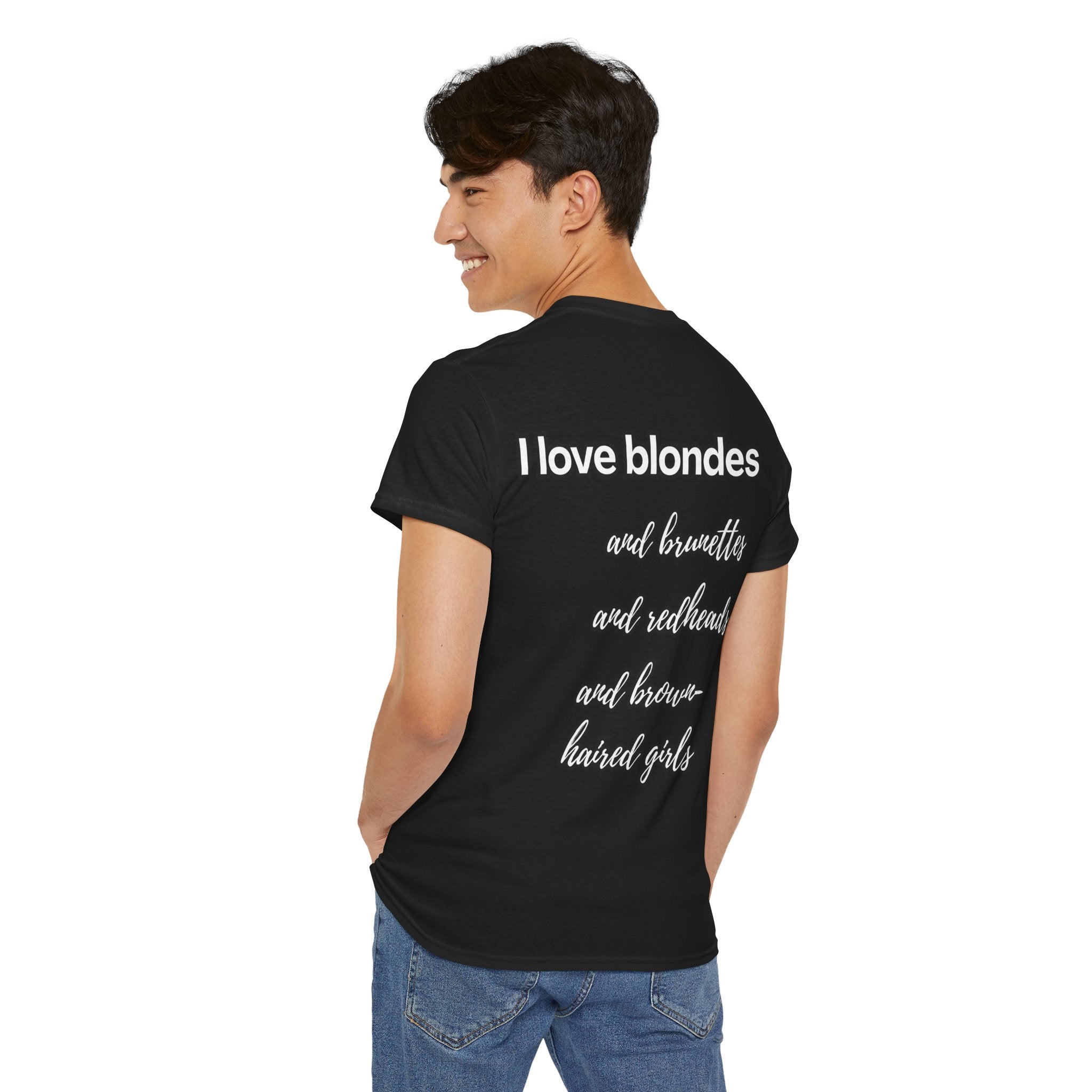 T-Shirt „I love blondes“ Unisex