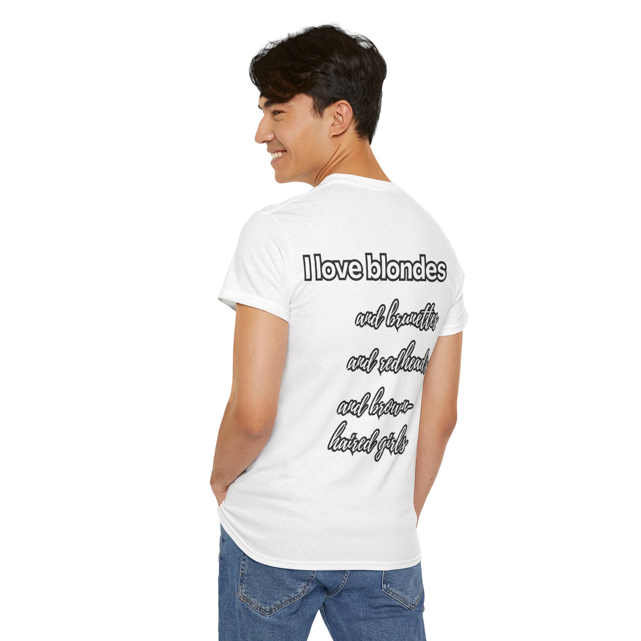 T-shirt "I love blondes" Unisexe